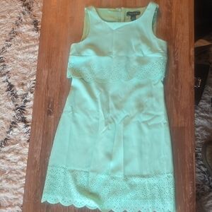 White House Black Market Mint Green Sleeveless Dress